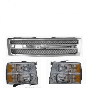 طقم شبك مع لمبة - CHEVROLET SILVERADO 1500 خلفي ( 2007)