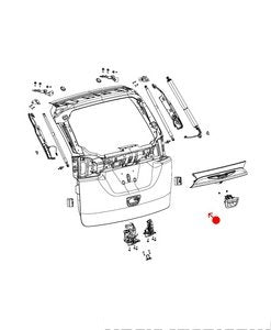 مقبض باب خلفي - CHRYSLER PACIFICA ( 2017 )
