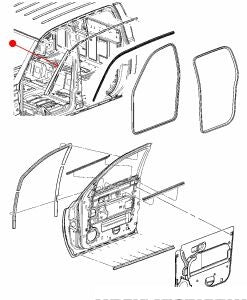 تجميل / جلدة جامة أمامية - DODGE DAKOTA يسار ( 2006 )