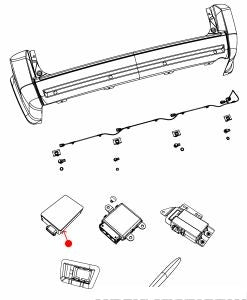 حساس النقطة العمياء - DODGE GRAND CARAVAN خلفي ( 2009 )