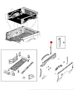تجليدة عمود الهيكل - DODGE RAM 1500 PICKUP ( 2009 )