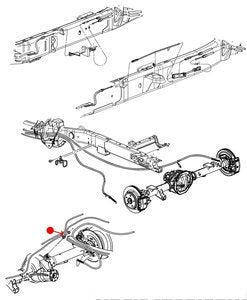 مشبك كابل فرامل اليد - DODGE RAM 3500 PICKUP ( 2009 )