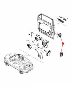 قفل الباب - FIAT 500X أمامي يسار ( 2022 )