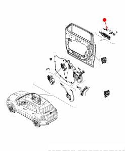 مسكة الباب الخارجية - FIAT 500X ( 2017 )