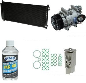 طقم كمبروسر مكيف مع المكونات - HONDA FIT ( 2006 )