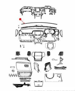 تجميل / جلدة جامة أمامية - JEEP GRAND CHEROKEE ( 2013 )