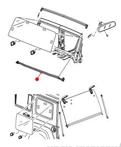 تجميل / جلدة جامة أمامية - JEEP WRANGLER ( 2007 )