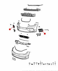 فريم كشاف ضباب - CHRYSLER PACIFICA أمامي يمين ( 2024 )