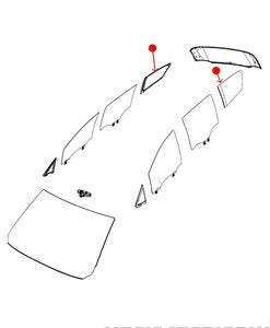 قزازة جانبية خلفية - CHRYSLER PACIFICA ( 2019 )