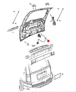 مقبض شنطة - CHRYSLER TOWN & COUNTRY ( 2016 )