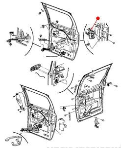 قفل الباب - CHRYSLER VOYAGER يسار ( 2007 )