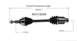 عمود دركسون CV - DODGE AVENGER ( 2012 )