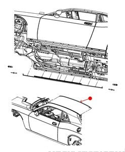 جلدة سقف / جلدة عزل - DODGE CHALLENGER يمين ( 2013 )