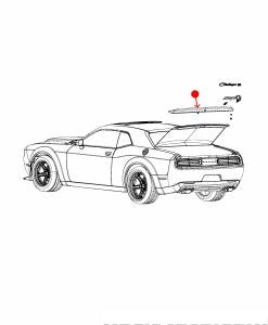 جناح خلفي - DODGE CHALLENGER ( 2019 )