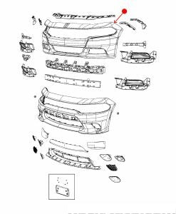غطاء صدام - DODGE CHARGER ( 2015 )