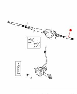 جلدة عمود الترس الوسيط في صندوق النقل - DODGE DAKOTA ( 2007 )