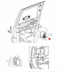 قفل الباب - DODGE DAKOTA خلفي يمين ( 2010 )