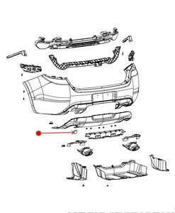 غطاء خطاف السحب - DODGE DART ( 2013 )