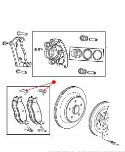 كبسة تثبيت السفايف - DODGE DURANGO خلفي ( 2005 )