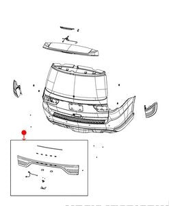 مجموعة الضوء الخلفي - DODGE DURANGO خلفي ( 2023 )