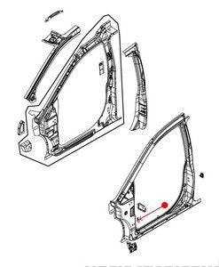 قاعدة رفرف - DODGE GRAND CARAVAN يمين ( 2008 )