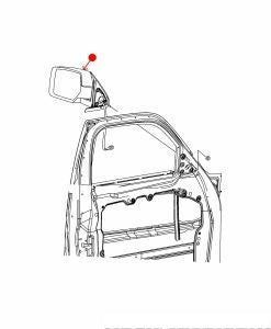 زجاج المراية الخارجية كامل - DODGE NITRO ( 2009 )