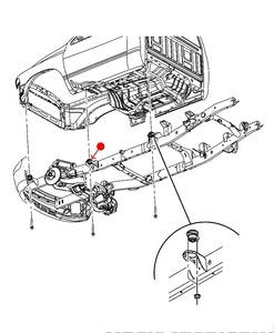 وسادة صدام الهيكل - DODGE RAM 1500 PICKUP ( 2007 )