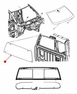 زجاج خلفي - DODGE RAM 2500 PICKUP ( 2010 )
