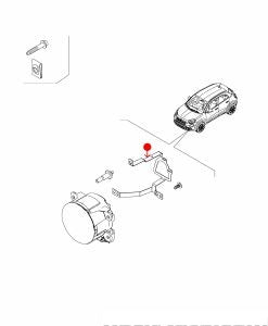 قاعدة كشاف ضباب - FIAT 500 ( 2019 )