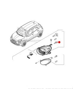 لمبة المصباح الأمامي - FIAT 500X ( 2019 )