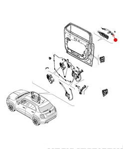 غطاء مسكة الباب الخارجية - FIAT 500X أمامي يسار ( 2017 )