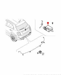 وحدة تحكم مساعد الركن - FIAT 500X أمامي ( 2019 )