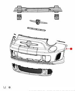 غطاء صدام - FIAT 500 ( 2012 )