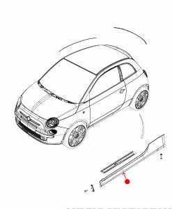دعاسة الباب (عتبة) - FIAT 500 ( 2018 )