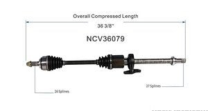 عمود دركسون CV - HONDA CIVIC ( 2012 )