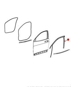 مجرى جامة الباب - JEEP CHEROKEE يمين ( 2023 )