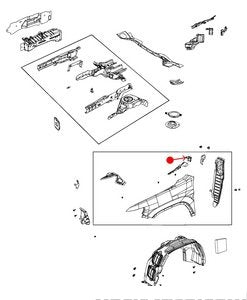 قاعدة رفرف - JEEP CHEROKEE أمامي يسار ( 2022 )