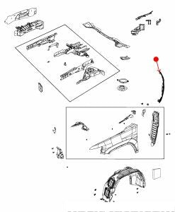 جلدة رفرف - JEEP CHEROKEE يسار ( 2020 )