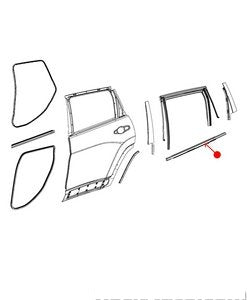 عازل مطاط الباب / ماسحة زجاج - JEEP CHEROKEE يمين ( 2015 )