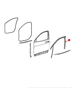 مجرى جامة الباب - JEEP CHEROKEE يسار ( 2018 )
