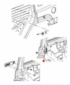 قفل الباب الداخلي - JEEP COMMANDER خلفي يسار ( 2006 )