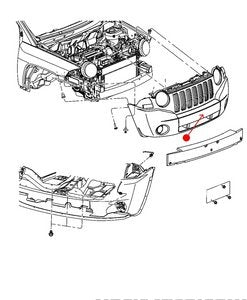 قطعة داخلية للصدام - JEEP COMPASS ( 2009 )