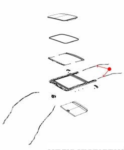 خرطوم تصريف فتحة السقف - JEEP COMPASS ( 2016 )