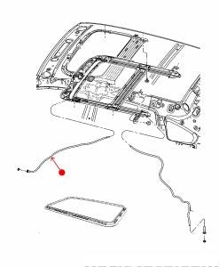 خرطوم تصريف فتحة السقف - JEEP COMPASS أمامي يسار ( 2012 )