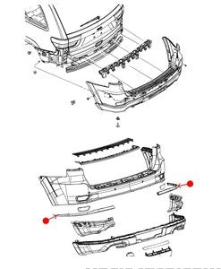 زينة صدام - JEEP GRAND CHEROKEE خلفي يمين ( 2022 )