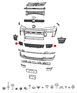 فريم لمبة ضباب - JEEP GRAND CHEROKEE أمامي يسار ( 2023 )