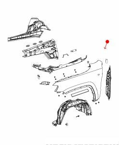قاعدة رفرف - JEEP GRAND CHEROKEE خلفي ( 2019 )