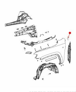 قاعدة رفرف - JEEP GRAND CHEROKEE ( 2017 )