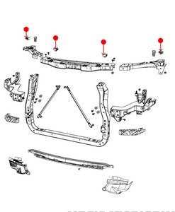 ممتص صدمات غطاء المحرك - JEEP GRAND CHEROKEE ( 2014 )
