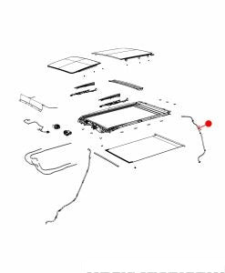 خرطوم تصريف فتحة السقف - JEEP GRAND CHEROKEE خلفي يمين ( 2013 )